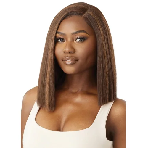 Lace wig with a side - swept bang for a sophisticated lookFleur Glueless Synthetic Lace Front Wig by Outre