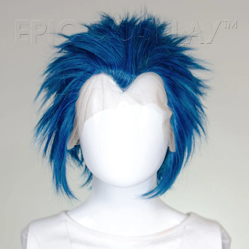 Lace wig with a side - swept bang for a sophisticated lookHades v2 - Shadow Blue Wig