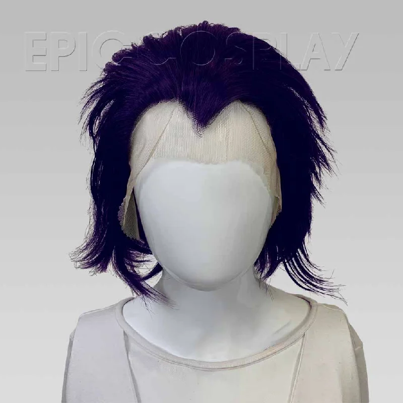 Lace wig with a middle - part for a classic and elegant styleHades v2 - Purple Black Fusion Wig