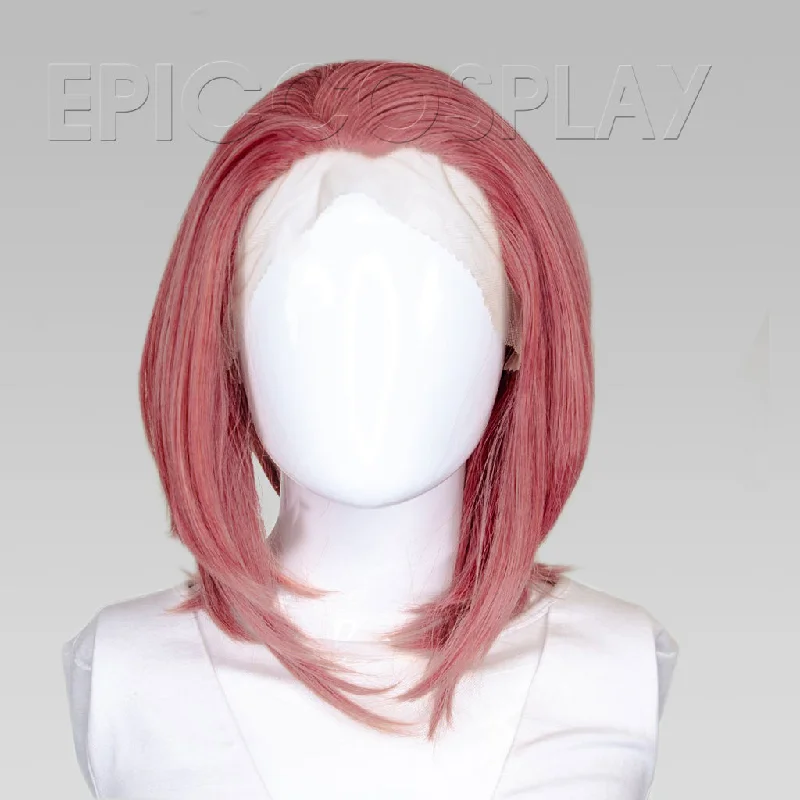 Lace wig with a wispy fringe for a soft and feminine lookHelen Lacefront - Princess Dark Pink Mix Wig