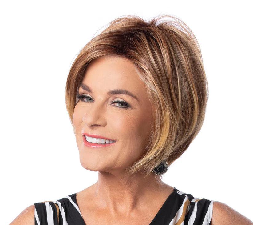 Synthetic bob wig with a natural - looking textureConfidence Wig by Toni Brattin | Heat Friendly Synthetic (Basic Cap)