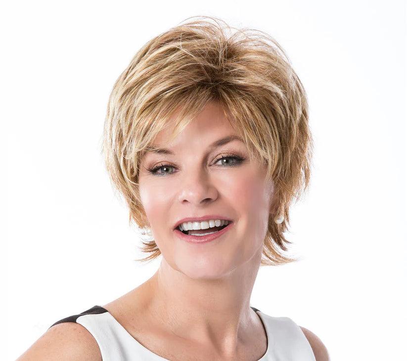 Lace - front bob wig for a seamless hairlineGlamorous Large Wig by Toni Brattin | Heat Friendly Synthetic (Basic Cap)