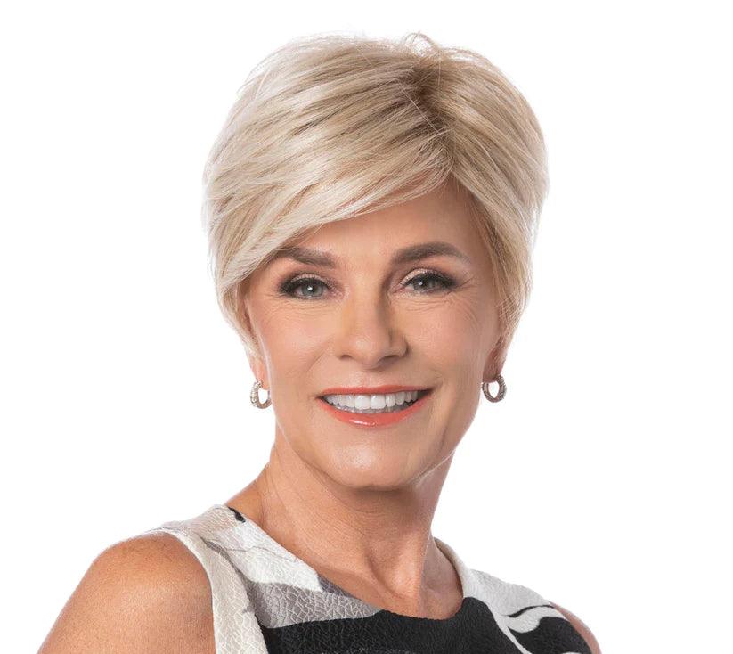 Short - bob wig for a super - sleek and minimalist styleStylishly Savvy Large Wig by Toni Brattin | Heat Friendly Synthetic (Basic Cap)