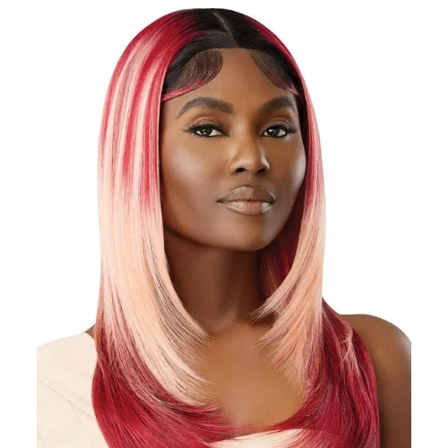 Lace wig with a pre - bleached knot for a natural - looking scalpKristyn Melted Hairline Lace Front Wig By Outre