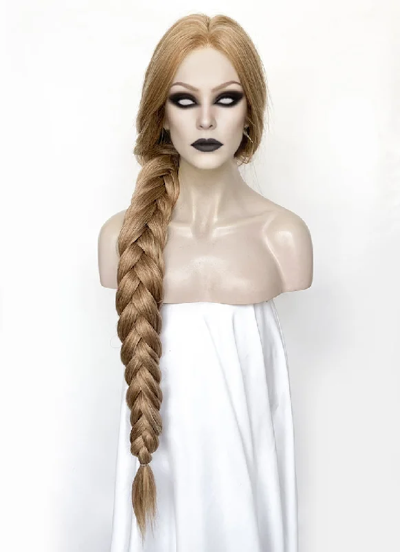 Lace wig with a side - swept bang for a sophisticated lookBaldur's Gate 3 Orin the Red Mixed Blonde Straight Yaki Lace Front Synthetic Hair Wig LN6038