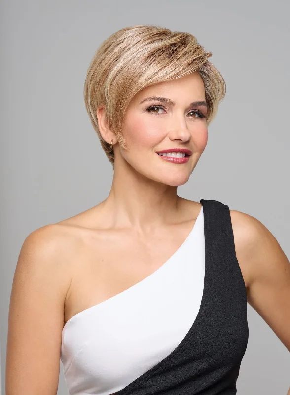 Adjustable - cap bob wig for a comfortable fitMonologue Wig by Raquel Welch