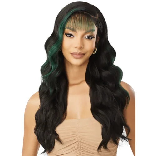 Lace wig with a natural - looking root for a more realistic lookNailani Sleeklay Synthetic Lace Front Wig by Outre