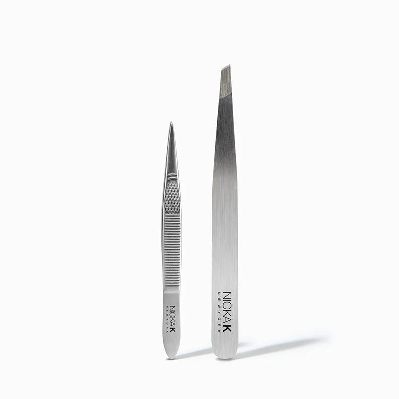 Lace wig with a 200 - density for a full and thick appearanceNICKA K IMPLEMENTS Tweezer Combo Pack [SILVER] #NI012S