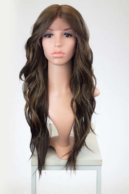 Lace wig with a honey - blonde color for a warm and sunny appearanceOrion Sun-Kissed Brunette - Natural