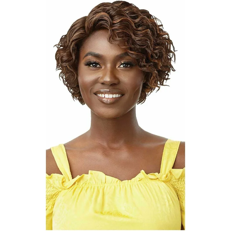 Lace wig with a silk - base cap for a comfortable and smooth feelOutre The Daily Wig Synthetic Lace Part Wig - Sylvie (1, DR2/CINNAMON WINE & DR COPPER ORANGE only)