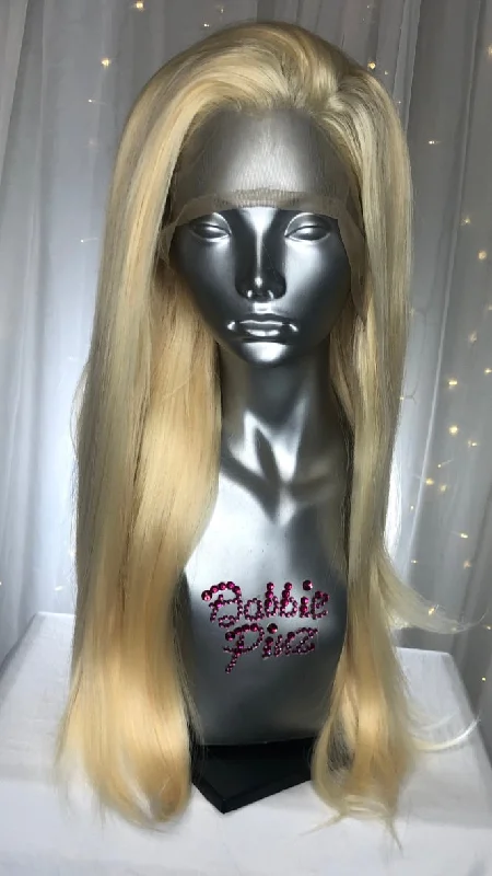 Lace wig with a pre - plucked hairline for a more natural look"Priya" - 613