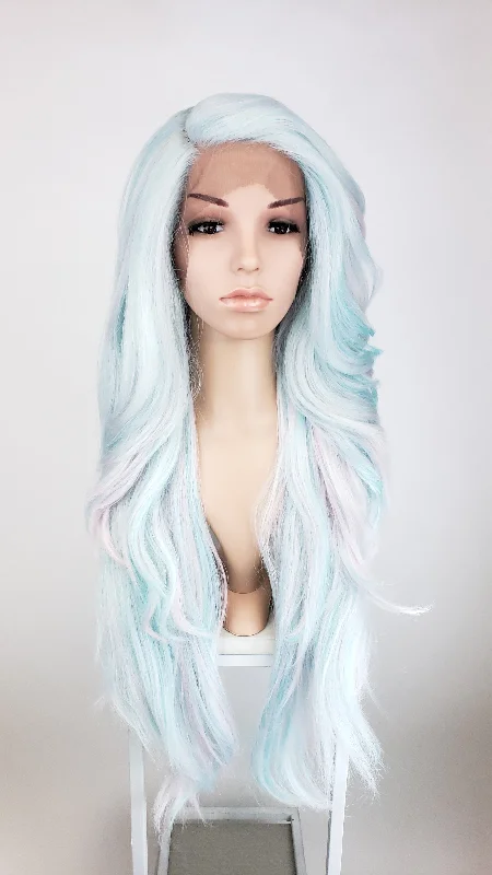 Lace wig with a side - part for a more flattering lookPrudence Cotton Candy - Natural