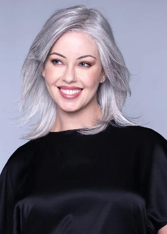 Synthetic bob wig with a natural - looking textureSanta Barbara Wig by Belle Tress | Heat Friendly Synthetic (Lace Front Mono)