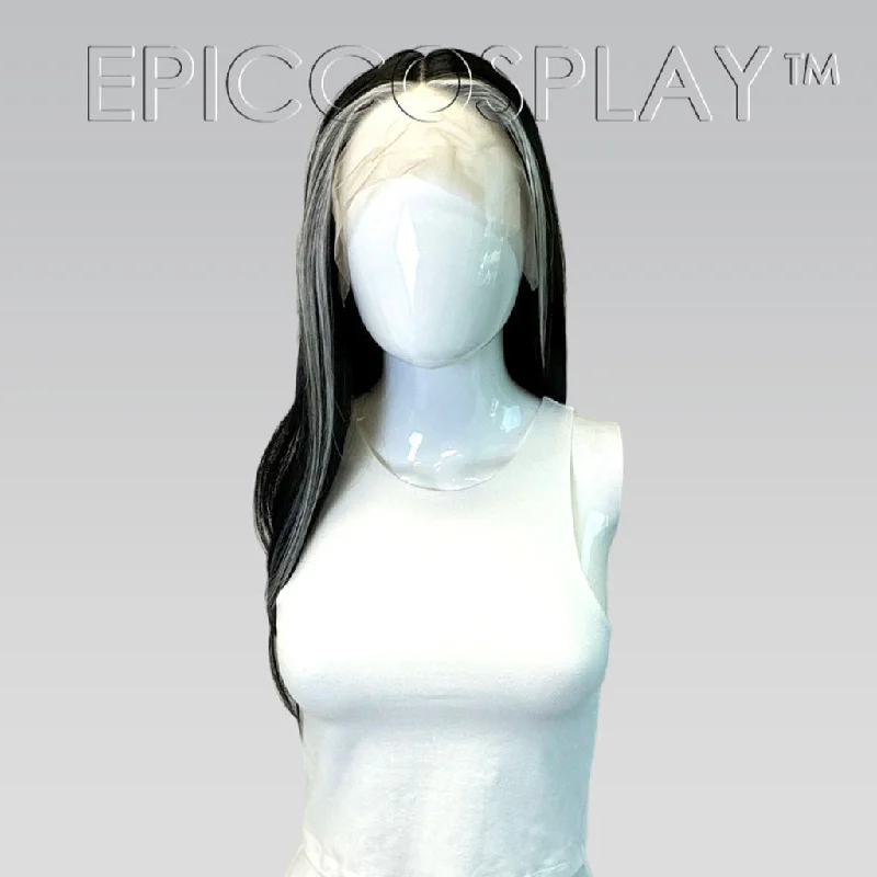 Lace wig with a honey - blonde color for a warm and sunny appearanceSignature - Black Money Piece Straight Wig