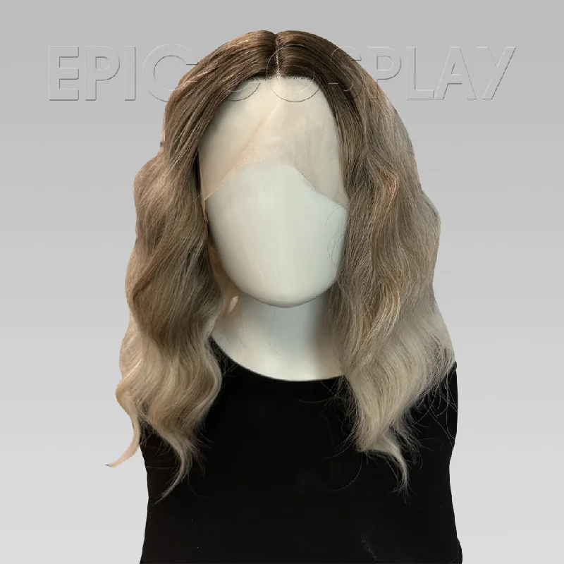 Lace wig with a platinum - blonde color for a bold and trendy lookSignature - Dusty Blonde Mermaid Waves Lace Front Wig