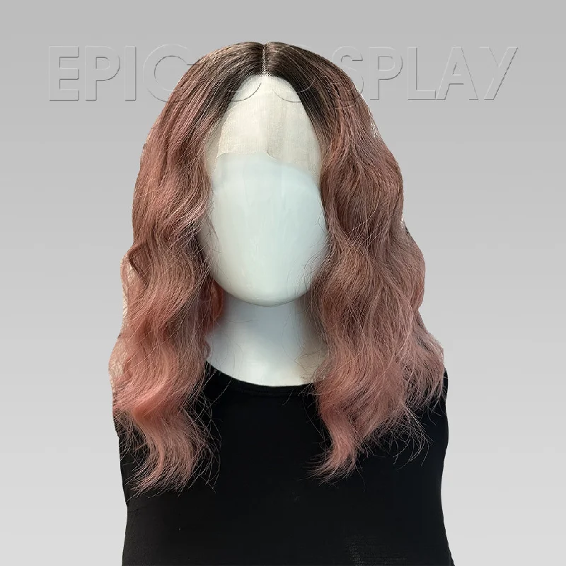 Lace wig with a wavy texture for a beachy lookSignature - Ivory Pink Mermaid Waves Lace Front Wig