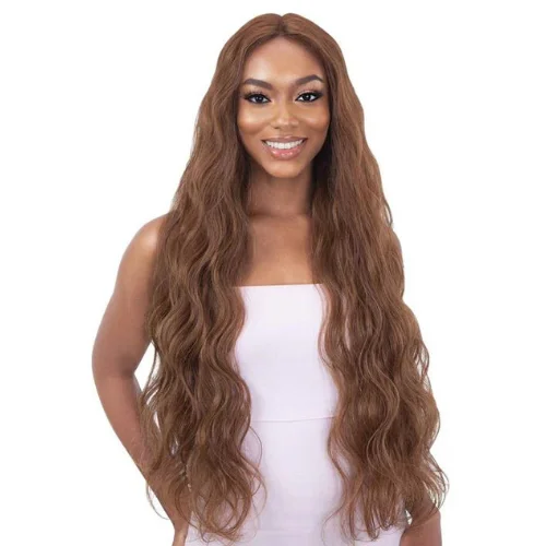 Lace wig with a middle - part for a classic and elegant styleSoft Body Wave 30" Organique Synthetic Lace Front Wig by Shake-N-Go