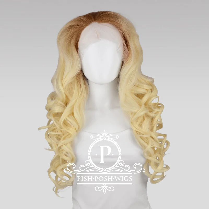 Lace wig with a side - swept bang for a sophisticated lookStefani - Caramel Natural Blonde Wig