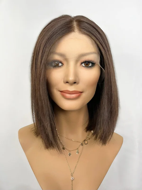 Bob wig for daily wear with a low - maintenance designTresses by Juless Velvet Luxe Lace Top Wig, "Dark Chocolate Brown" (R1685) - TAKE AN ADDITIONAL 10% OFF WITH CODE LASTDAY10 - FINAL SALE