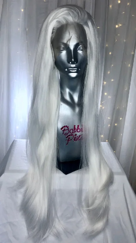 Adjustable - cap lace wig for a comfortable fit"Tricia" = Platinum White