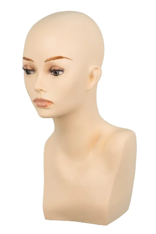 Ash - blonde bob wig for a trendy and cool - toned look17" Rubber Mannequin by Jon Renau