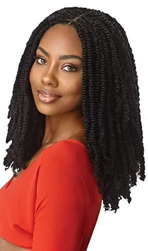 Braided wigs with a natural - looking scalp for a more realistic finish2X OUTRE X-PRESSION TWISTED UP SPRINGY AFRO TWIST 12"