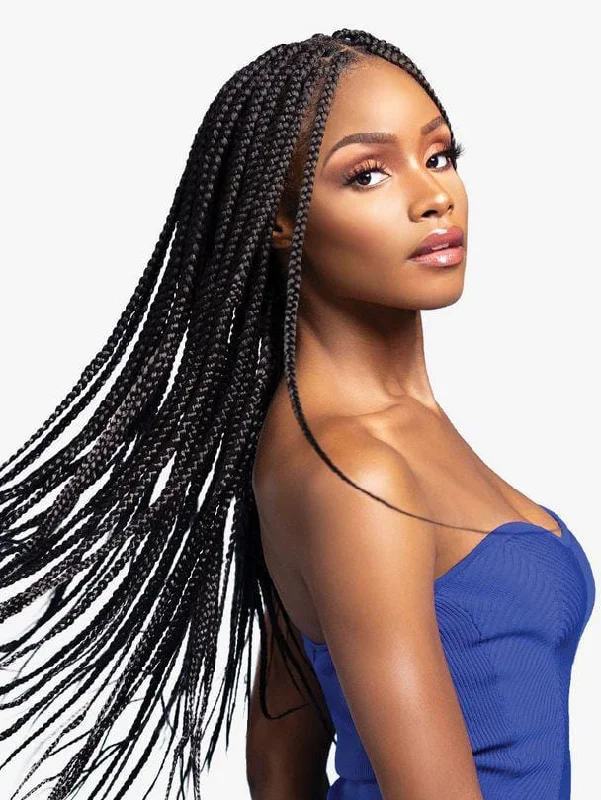 Braided wigs with a natural - looking scalp for a more realistic finish3X RUWA PRE-STRETCHED BRAID 54"