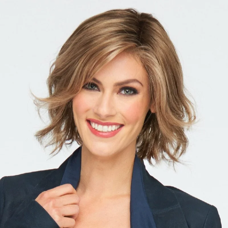 Layered bob wig to add volume and dimensionAhead of the Curve Synthetic Wig by Raquel Welch