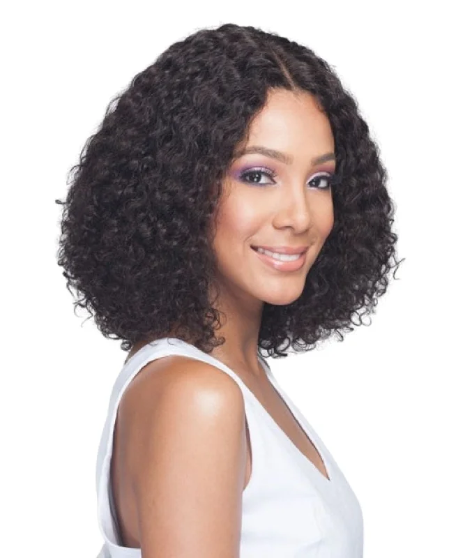 Lace wig with a 13x4 lace frontal for a wide - parting areaBobbi Boss 100% Unprocessed Human Hair Wig - Nataki