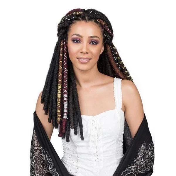 Braided wigs for a formal event with a sophisticated designBobbi Boss Crochet Braid - BAE LOCS 20" GOLD