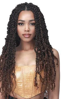 Braided wigs with a water - wave texture for a unique lookBOBBI BOSS LOC & TWIST AFRO TWISTA 3X 24"