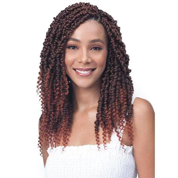 Bob - length braided wigs for a short and sassy lookBobbi Boss Synthetic Crochet Braid - 2X NU LOCS SPRING TWIST 14"