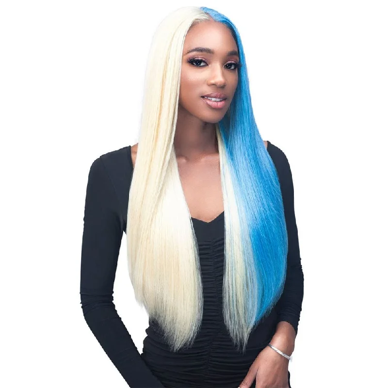 Lace wig in a chocolate - brown color for a rich and warm appearanceBobbi Boss 13x4 Glueless Lace Frontal Wig - MLF261 Camila