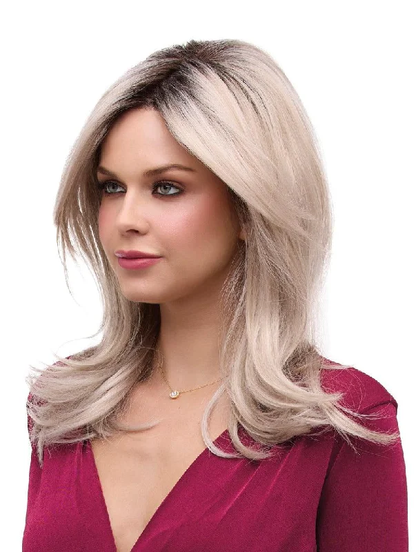 Lace wig with a wispy fringe for a soft and feminine lookBobbi Wig by Envy | Synthetic (Mono Top)