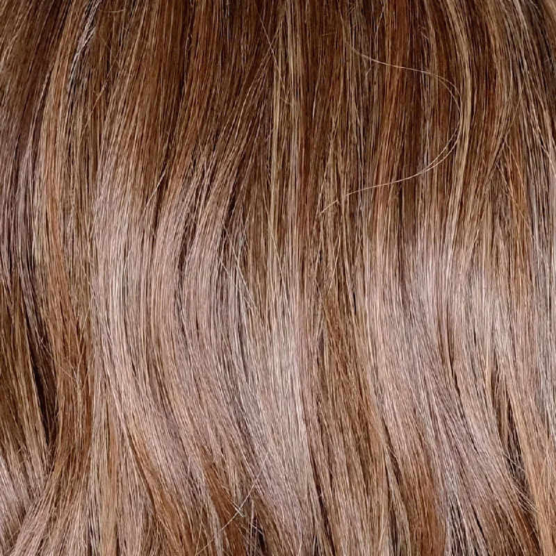 Mocha with Cream | 2R/613/30/6 | A rich darkest brown root with a blend of dark chocolate brown and cinnamon, along with milk chocolate, cool blonde and light blonde highlights