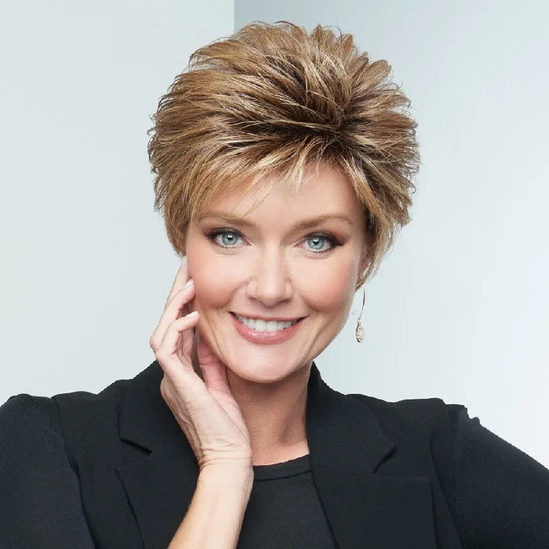 Bob wig with a curly fringe for a playful and youthful vibeCandid Capture Wig by Raquel Welch | Discontinued | Final Sale: No refunds or exchanges