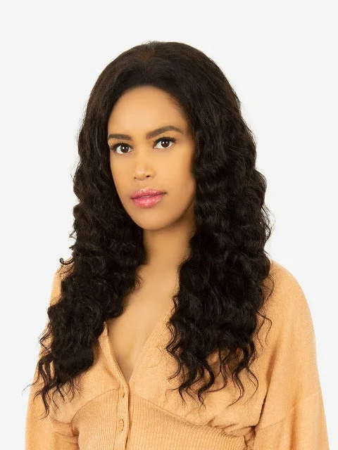 Lace wig with a curly texture for a bold and stylish choiceR&B Collection 100% Unprocessed Brazilian Virgin Remy Human Hair Lace Wig - H-S-DEEP 22"