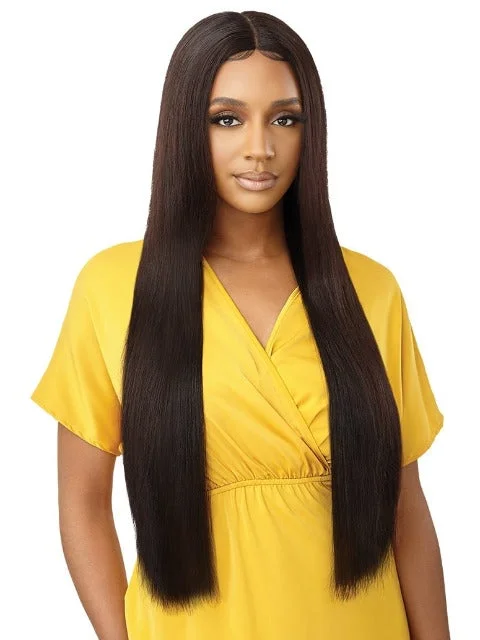 Lace wig with a silk - base cap for a comfortable and smooth feelOutre Mytresses Gold Label 100% Unprocessed Human Hair Lace Front Wig - HH-NATURAL STRAIGHT (28"34") *SALE