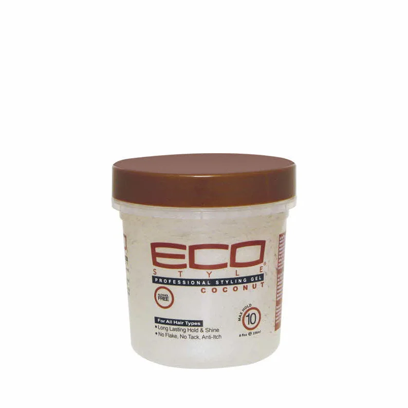 Lace wig with a pre - plucked hairline for a more natural lookECO STYLE Professional Styling Gel [COCONUT] 8oz