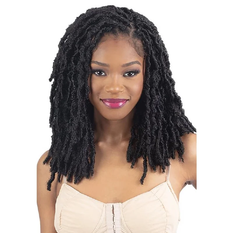 Braided wigs with a pre - plucked hairline for a natural lookFreeTress Crochet Braids 3X Poppin' Loc 12"