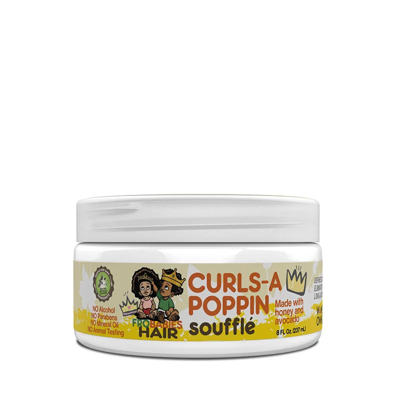 Lace wig with a silk - base cap for a comfortable and smooth feelFROBABIES Curls-a-poppin Souffle 8OZ