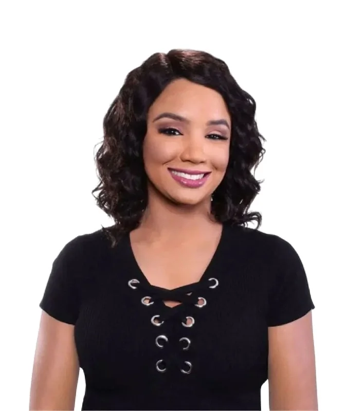 Full - lace wig with a natural - looking hairline for a seamless appearanceHair Couture Human Luxuriant J-Part Lace Wig - Demi