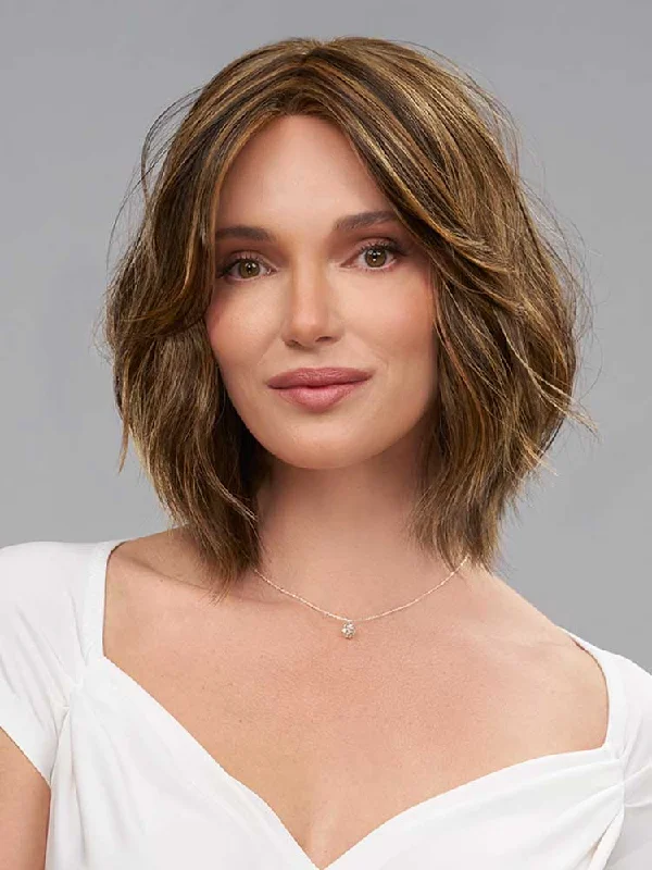 Lace - front bob wig for a seamless hairlineHollie wig - HD Collection Jon Renau