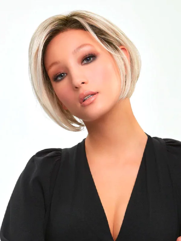 Bob wig with a wavy texture for a beachy lookIgnite Petite wig - HD Collection Jon Renau