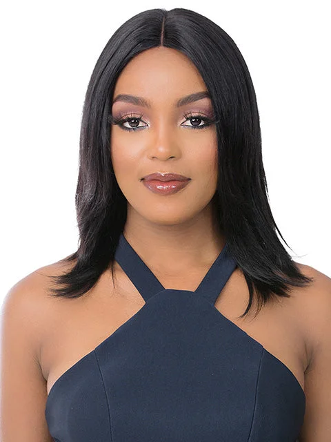 Lace wig with a side - swept bang for a sophisticated lookIt's A Wig 100% Human Hair T-Part Lace Wig - SHARDE  *BFCM