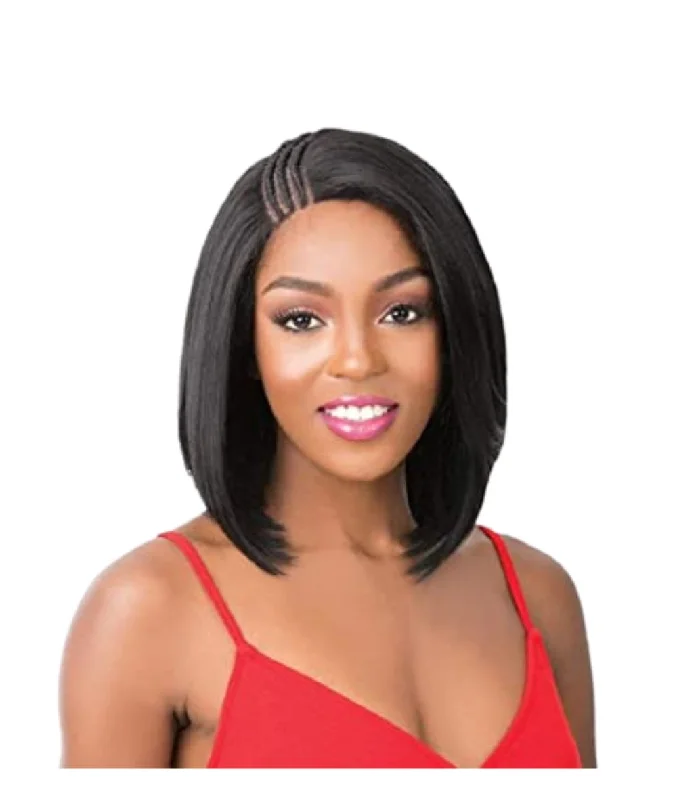 Lace wig with a wavy texture for a beachy lookIts A Wig S Lace T Braided Part- Malibu