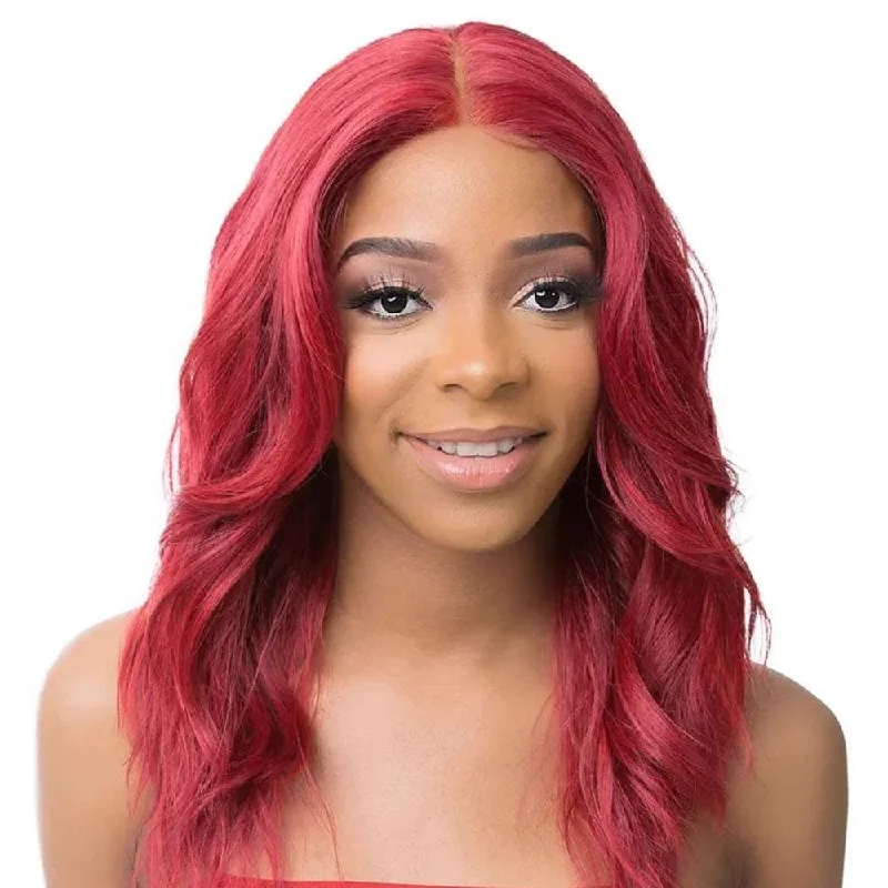 Lace wig with a middle - part for a classic and elegant styleIt's A Wig! HD Transparent Lace Front Wig - Mesi