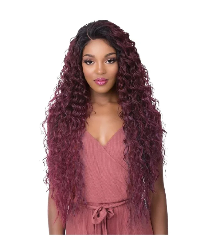 Lace wig with a side - part for a more flattering lookItsawig Human Hair Mix Frontal 360 Lace Wig -Tamara