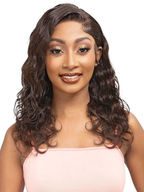 Lace wig with a 200 - density for a full and thick appearanceJanet Collection 100% Natural Virgin Remy Human Hair HD 360 with 13X4 Frontal Part Glueless HAYDEN Lace Wig *BFCM