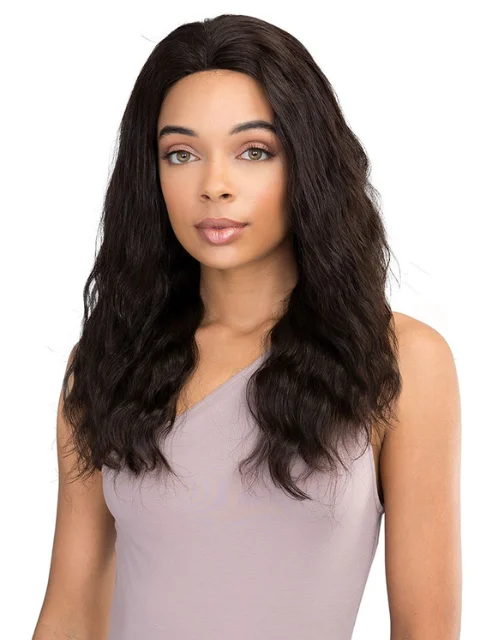 Lace wig with a straight texture for a sleek and minimalist lookJanet Collection Natural Virgin Remy Human Hair 360 Lace Wig - FRENCH WAVE 22" *SALE